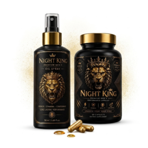 Night King – Ultimate Power Combo (60 Capsules + 50ml Oil Spray)